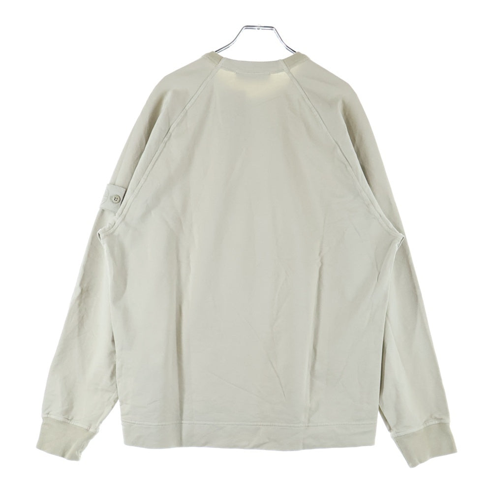 STONE ISLAND(ストーンアイランド) Ghost Piece Crewneck ゴースト ロゴパッチ付きクルーネック長袖Tシャツカットソー ベージュ K1S156100011 S00F3