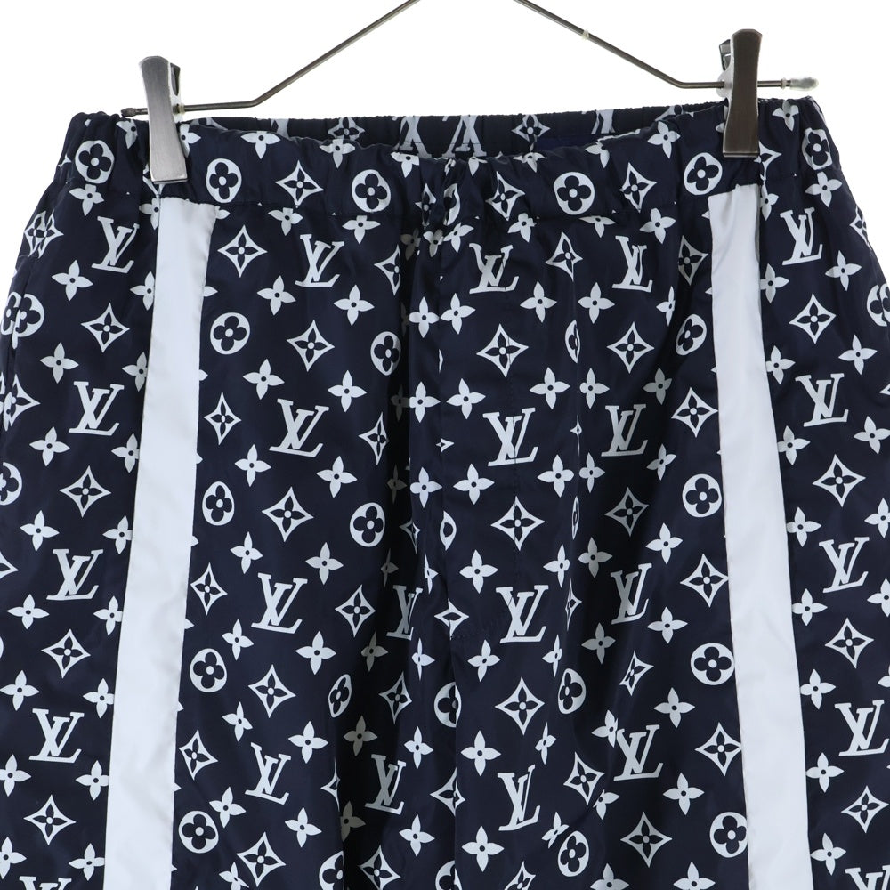 LOUIS VUITTON(ルイヴィトン) 24AW PRINTED MONOGRAM TRACK PANTS モノグラムナイロントラックパンツ ネイビー/ホワイト RM242M MJW HRP83W