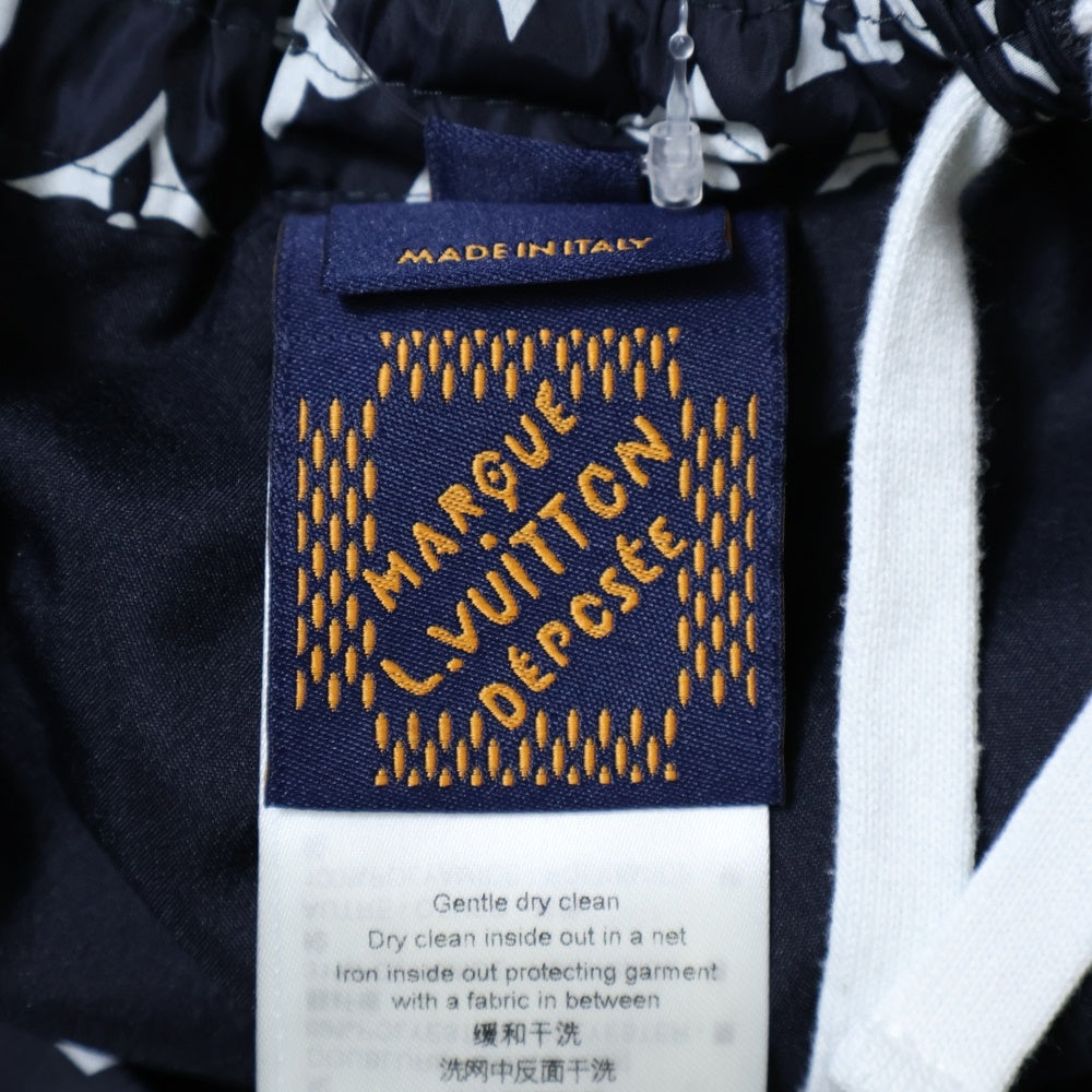 LOUIS VUITTON(ルイヴィトン) 24AW PRINTED MONOGRAM TRACK PANTS モノグラムナイロントラックパンツ ネイビー/ホワイト RM242M MJW HRP83W