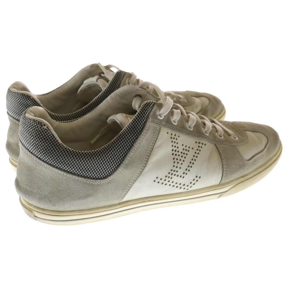 LOUIS VUITTON(ルイヴィトン) ジャーマントレーナー パンチングロゴ レザーローカットスニーカー ホワイト