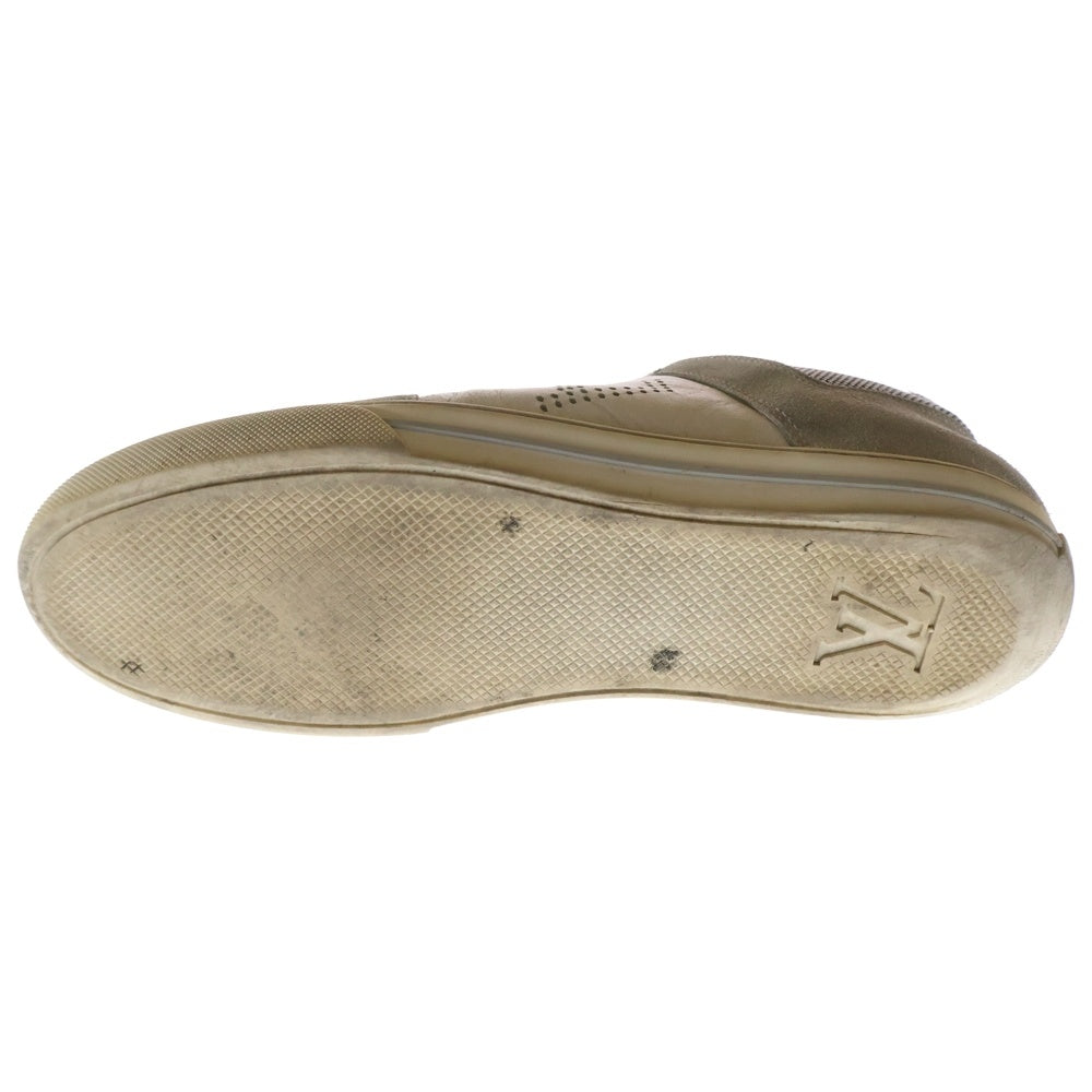 LOUIS VUITTON(ルイヴィトン) ジャーマントレーナー パンチングロゴ レザーローカットスニーカー ホワイト