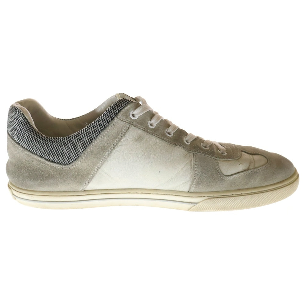 LOUIS VUITTON(ルイヴィトン) ジャーマントレーナー パンチングロゴ レザーローカットスニーカー ホワイト