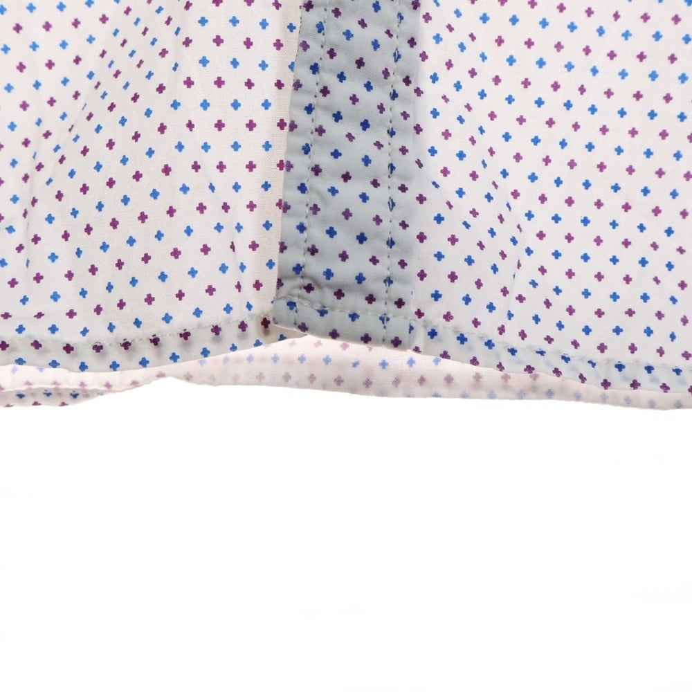 BEAMS HEART(ビームス ハート) ドット柄 半袖シャツ ホワイト 42-01-0048-147