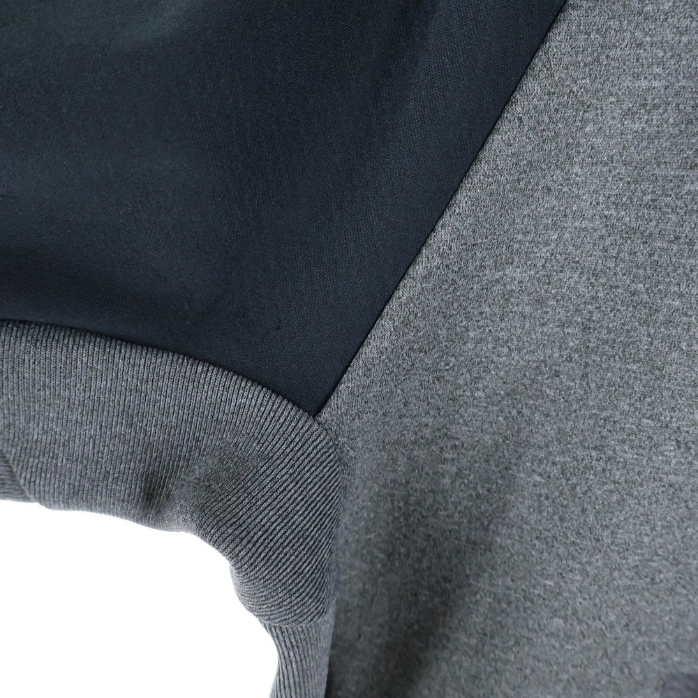 NO BRAND(ノーブランド) le coq sportif フロントプリント フーデットスウェットジャケット ジップアップパーカー グレー QB-560443