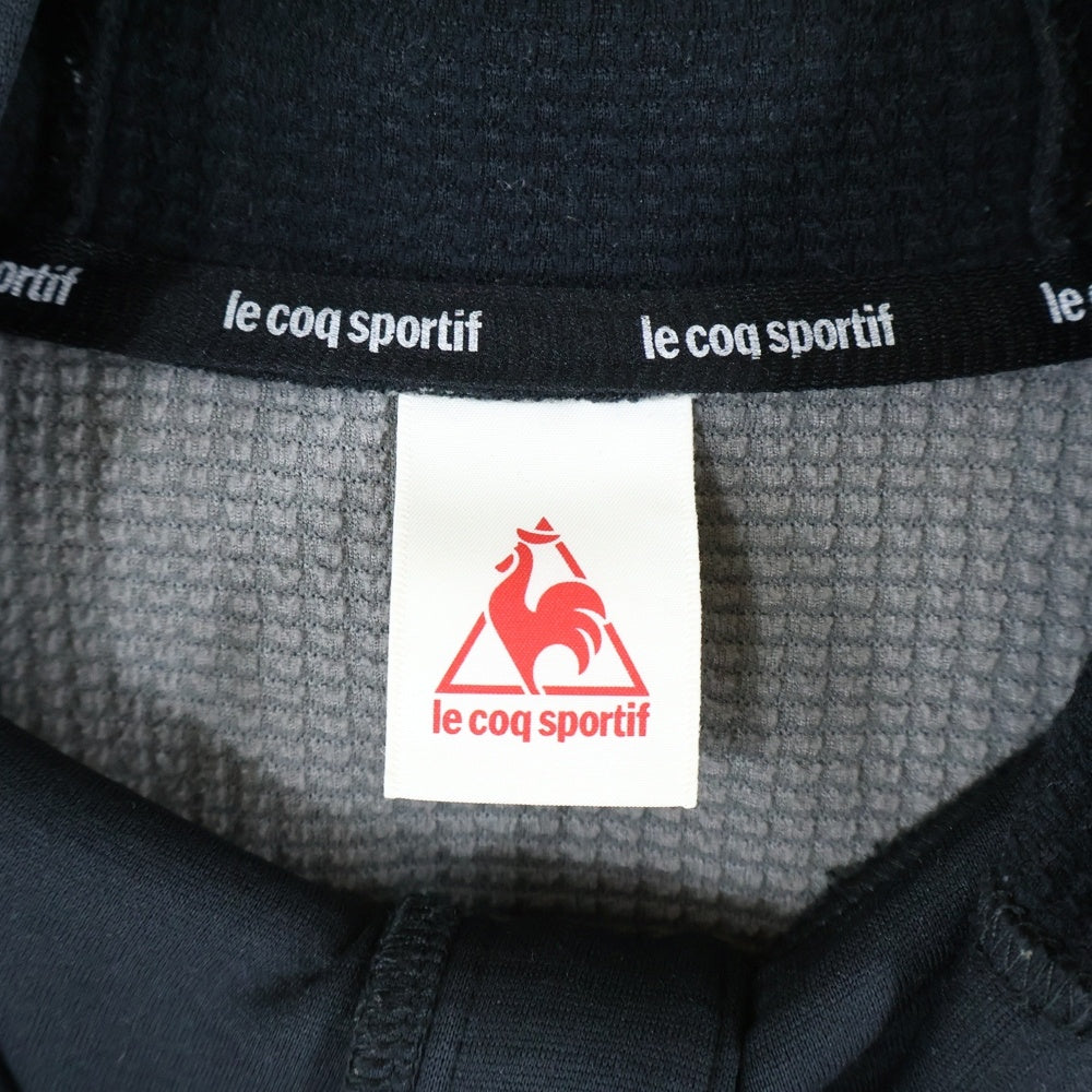 NO BRAND(ノーブランド) le coq sportif フロントプリント フーデットスウェットジャケット ジップアップパーカー グレー QB-560443