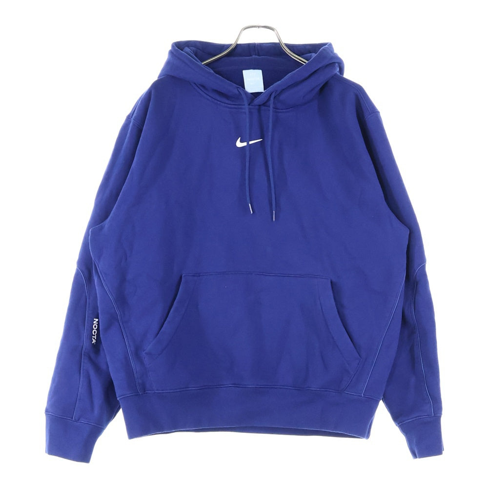 NIKE(ナイキ) xDrake NOCTA NRG Cardinal Stock Hoodie ×ドレイク カーディナルストック スウッシュロゴ刺繍入りフーディーパーカー ネイビー DA3920-492