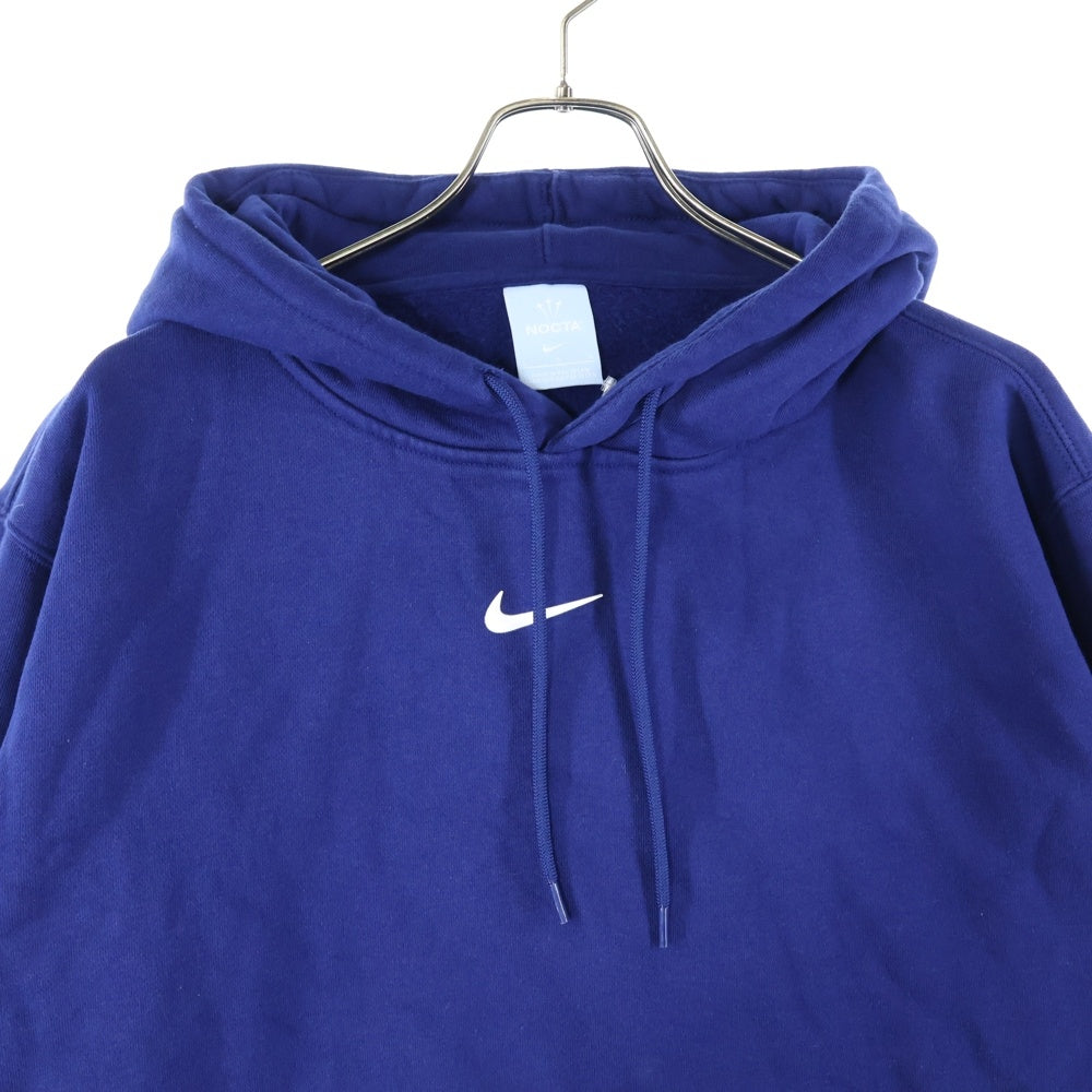 NIKE(ナイキ) xDrake NOCTA NRG Cardinal Stock Hoodie ×ドレイク カーディナルストック スウッシュロゴ刺繍入りフーディーパーカー ネイビー DA3920-492
