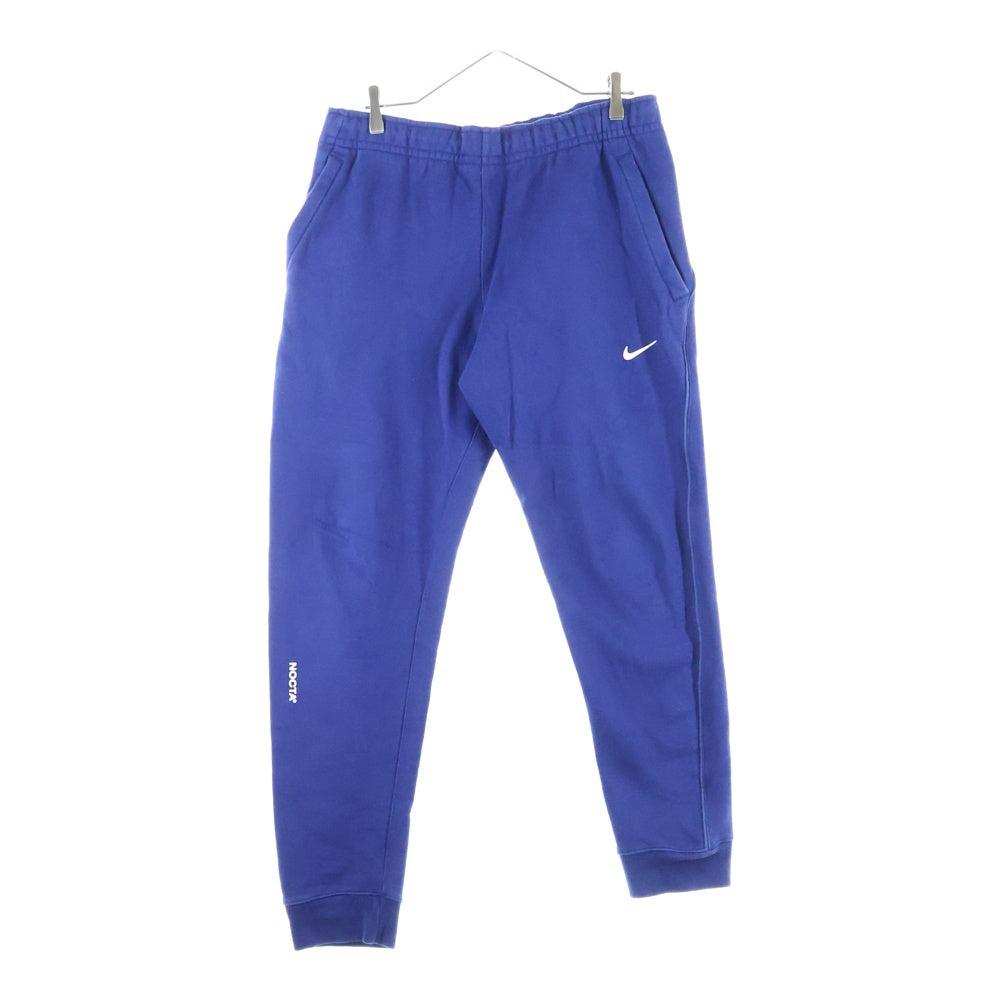NIKE(ナイキ) xDrake NOCTA NRG FLEECE PANT ×ドレイク スウッシュロゴ刺繍入り フリーススウェットトレーナーパンツ ネイビー DA3935-492