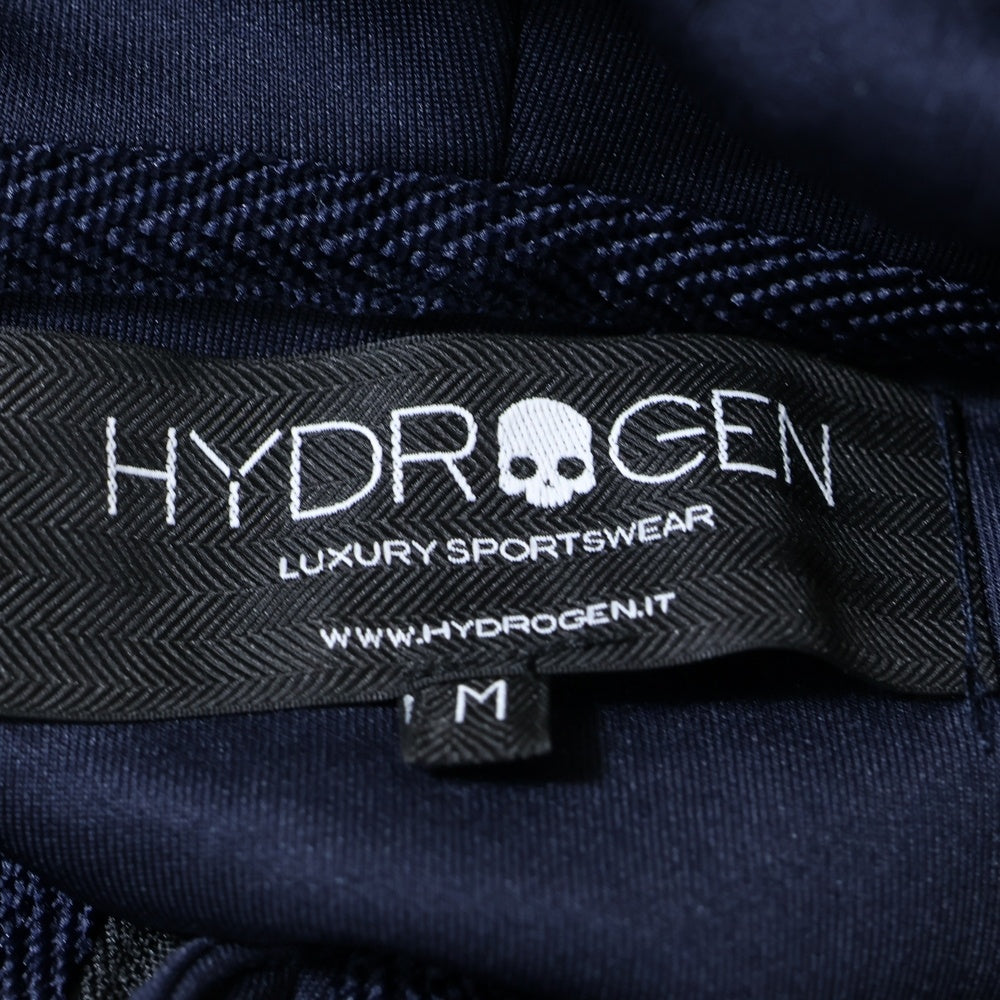 HYDROGEN(ハイドロゲン) テープデザイン トラッカージャージフーディージャケット ネイビー
