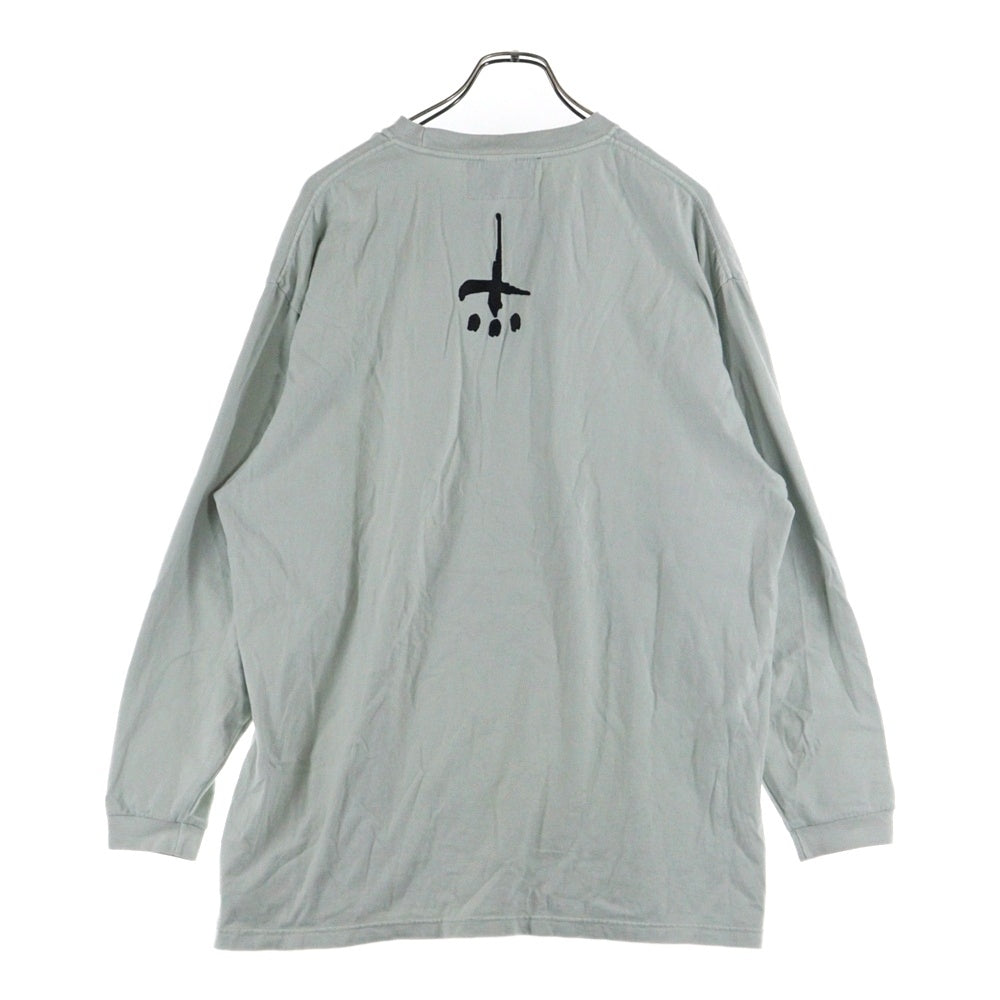 cvtvlist(カタリスト) CTLS フロントプリントクルーネック長袖Tシャツカットソー ブルー 2301010303