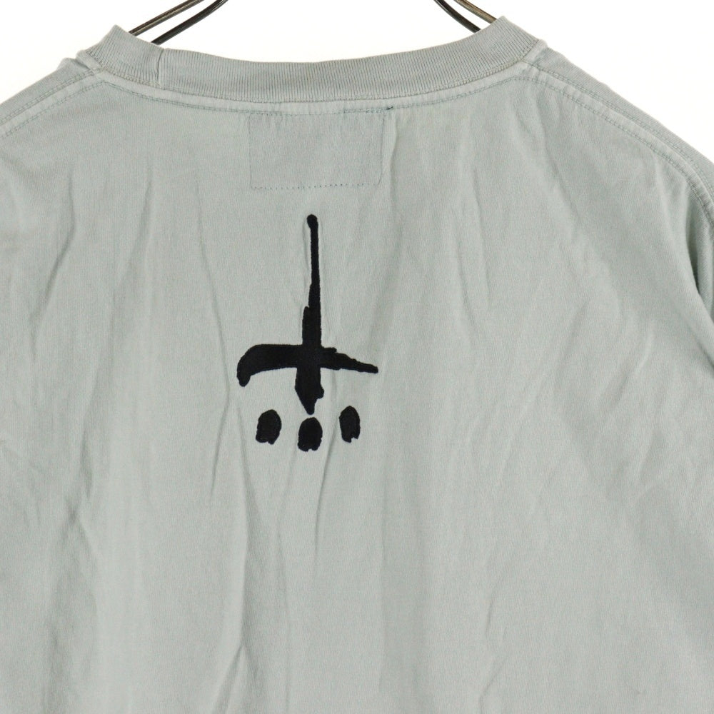 cvtvlist(カタリスト) CTLS フロントプリントクルーネック長袖Tシャツカットソー ブルー 2301010303