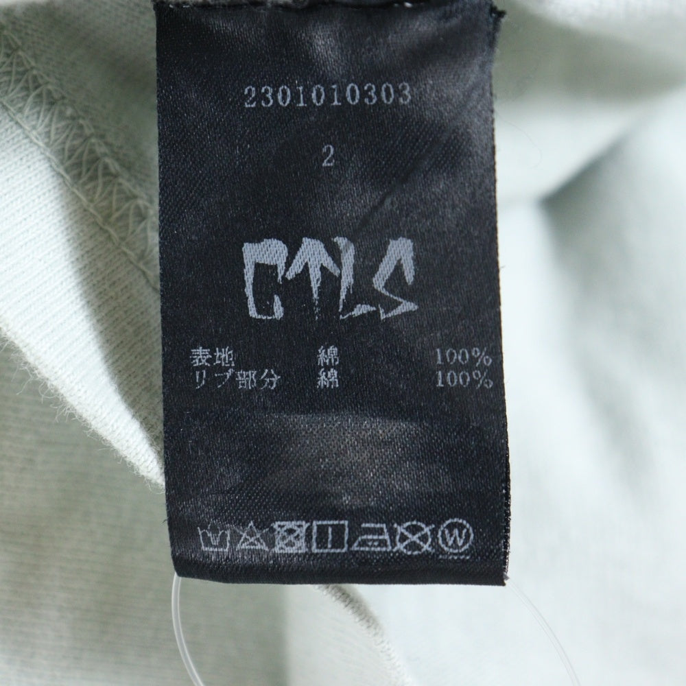 cvtvlist(カタリスト) CTLS フロントプリントクルーネック長袖Tシャツカットソー ブルー 2301010303