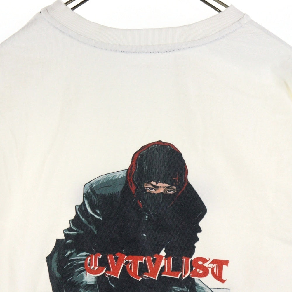 cvtvlist(カタリスト) CTLS Buskets Longsleeve Tee バスケット 刺繍デザインバックプリント クルーネックロングスリーブ長袖Tシャツカットソー ホワイト