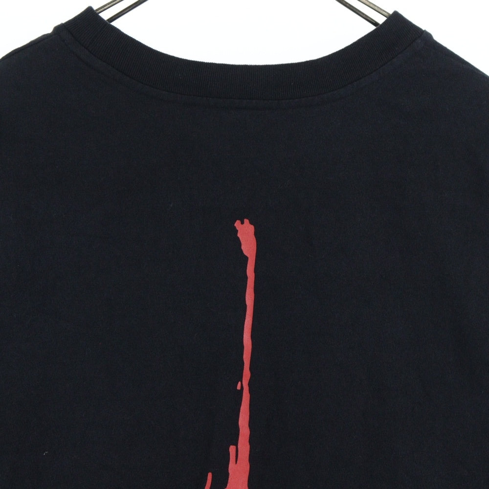 cvtvlist(カタリスト) CTLS ロゴ両面プリント刺繍デザインクルーネック半袖Tシャツカットソー ブラック 2101090307
