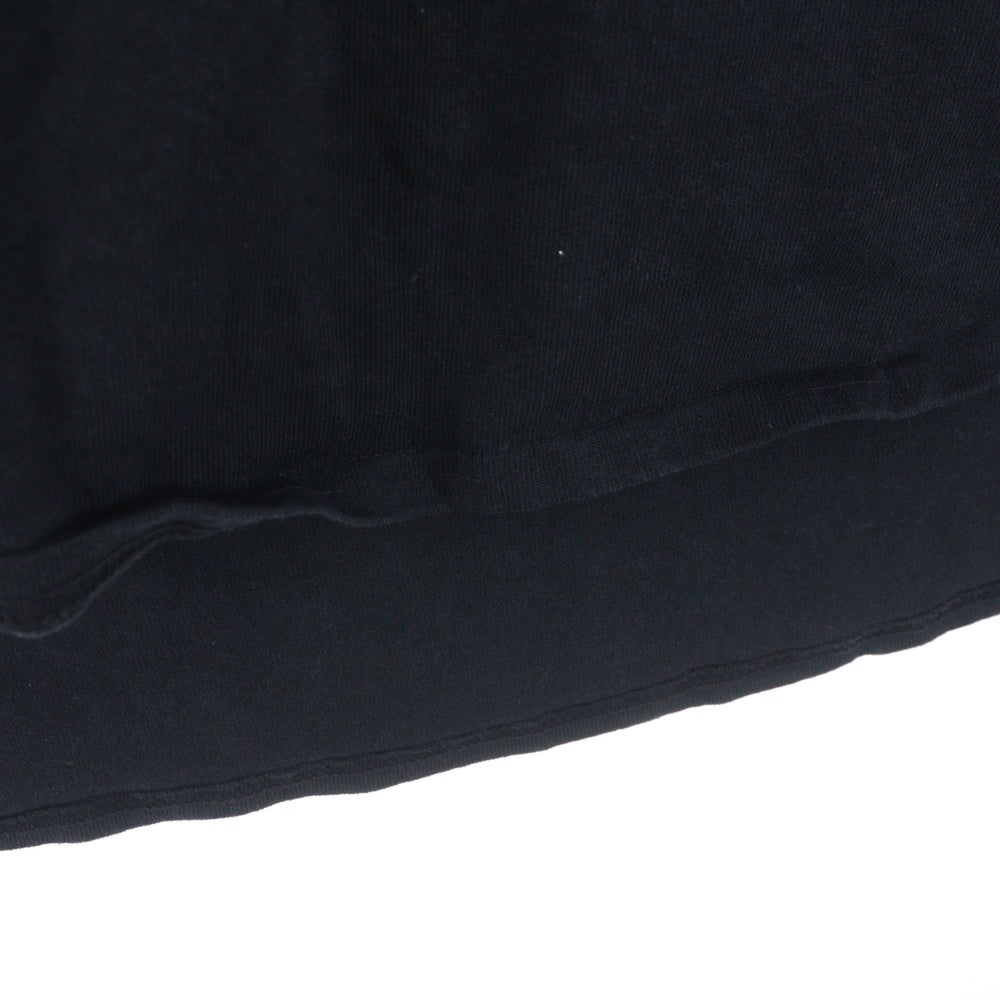 cvtvlist(カタリスト) CTLS ロゴ両面プリント刺繍デザインクルーネック半袖Tシャツカットソー ブラック 2101090307