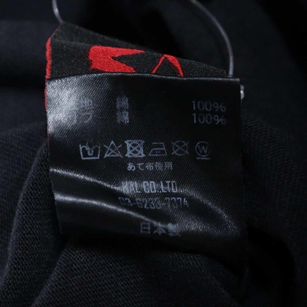 cvtvlist(カタリスト) CTLS ロゴ両面プリント刺繍デザインクルーネック半袖Tシャツカットソー ブラック 2101090307