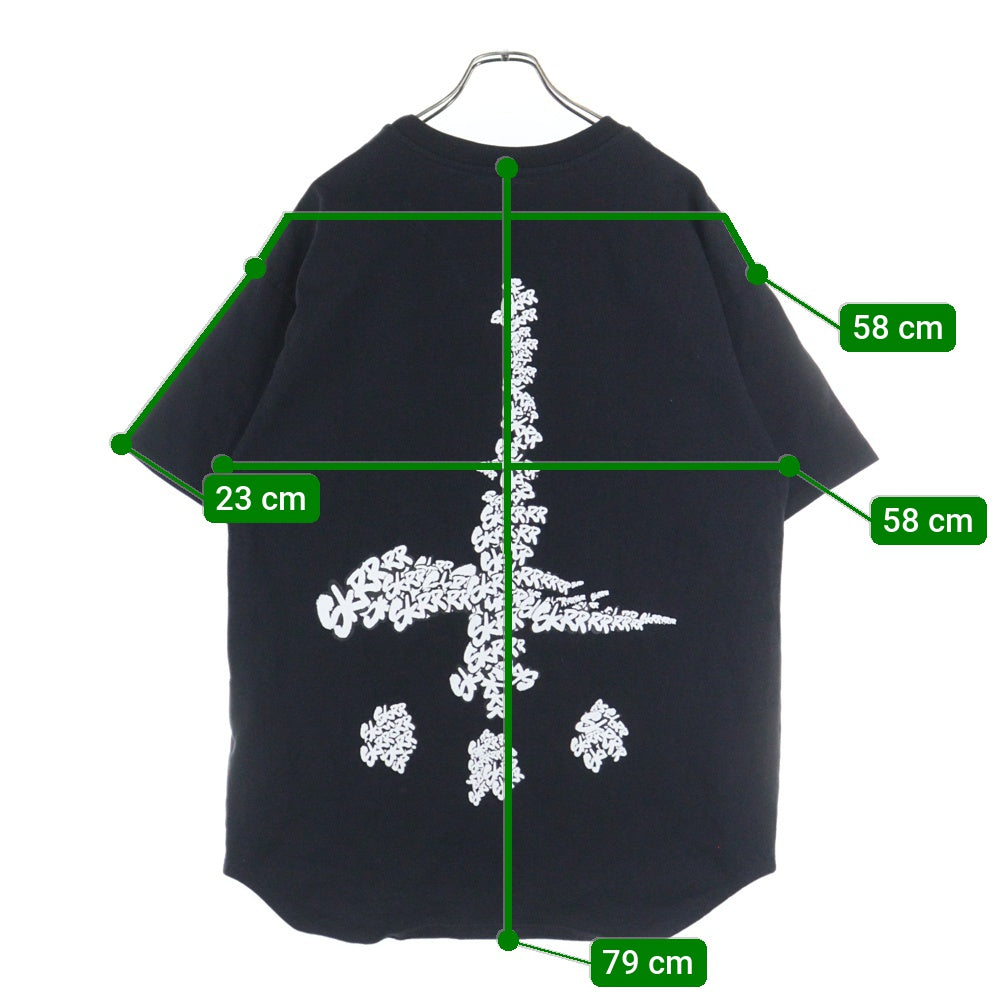 cvtvlist(カタリスト) CTLS 両面プリントクルーネック半袖Tシャツカットソー ブラック 2101090307