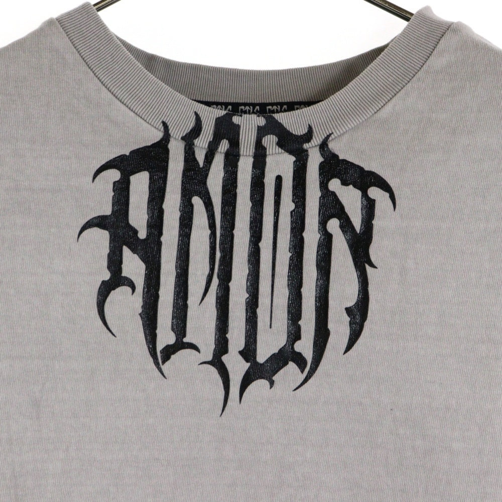 cvtvlist(カタリスト) 24SS CTLS ROSE TEE ローズグラフィック両面プリントクルーネック半袖Tシャツカットソー グレー