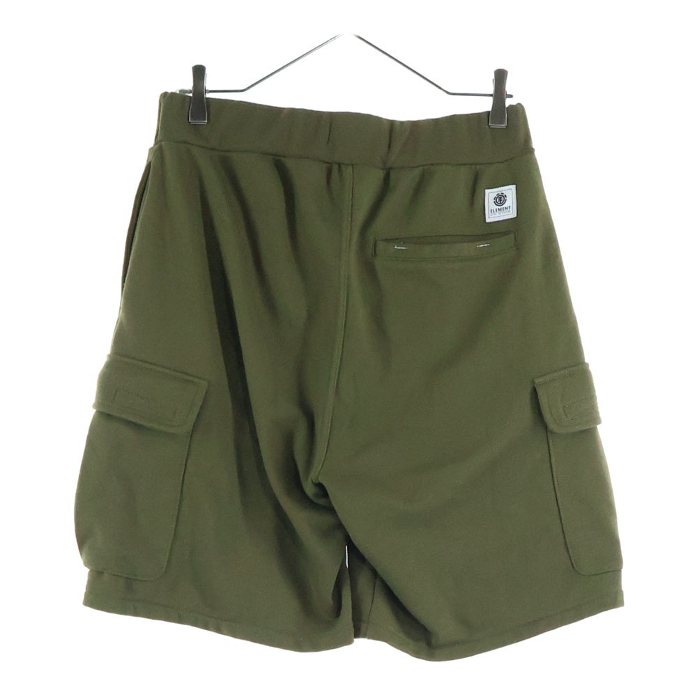 ELEMENT(エレメント) ロゴ刺繍入りワイドショーツショートパンツ グリーン BC021-613