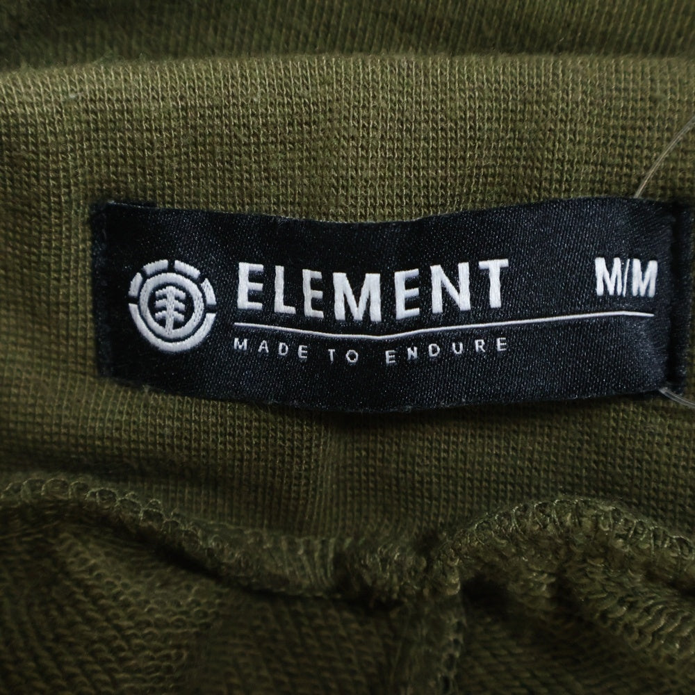 ELEMENT(エレメント) ロゴ刺繍入りワイドショーツショートパンツ グリーン BC021-613