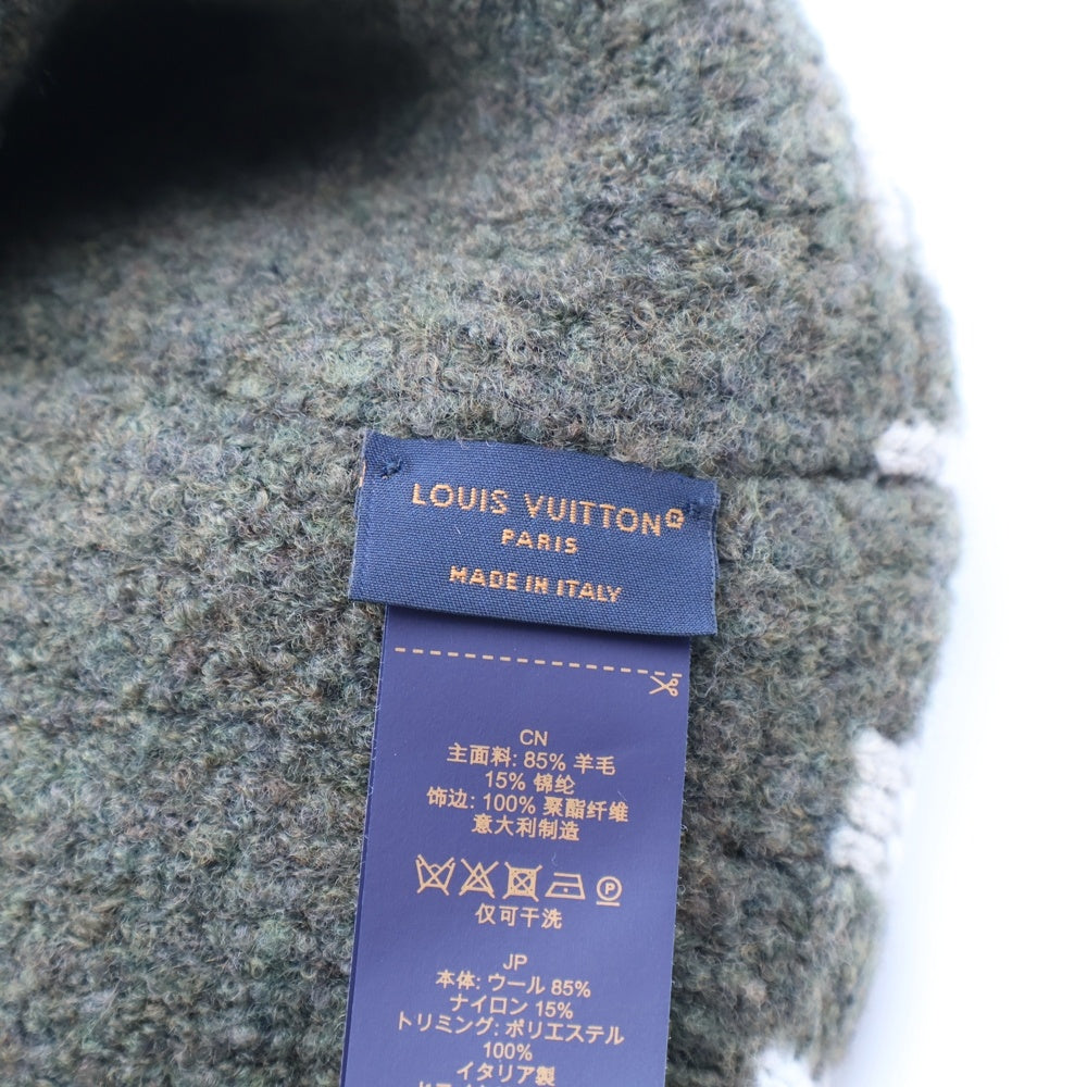 LOUIS VUITTON(ルイヴィトン) LV クラッシュ スネーク・オ・フラージュ ビーニー ニット帽 マルチカラー M7973A