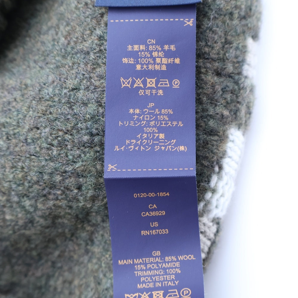 LOUIS VUITTON(ルイヴィトン) LV クラッシュ スネーク・オ・フラージュ ビーニー ニット帽 マルチカラー M7973A