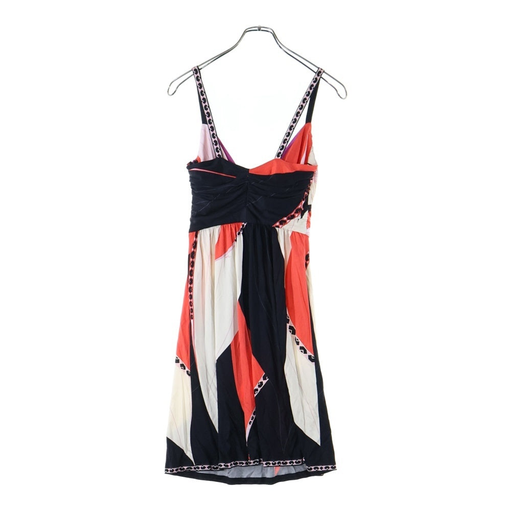 EMILIO PUCCI(エミリオプッチ) 総柄 バイカラーデイドレス シルク レディース マルチカラー 91RL40