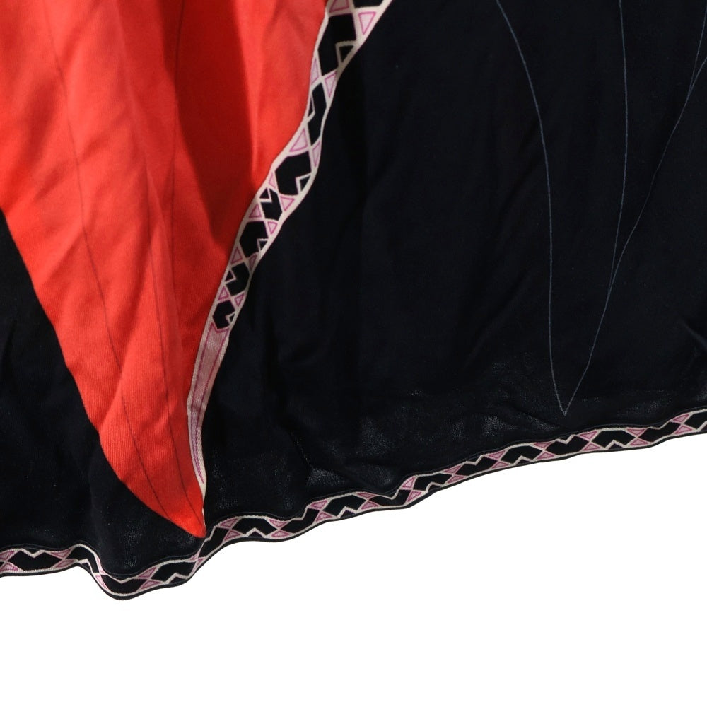 EMILIO PUCCI(エミリオプッチ) 総柄 バイカラーデイドレス シルク レディース マルチカラー 91RL40