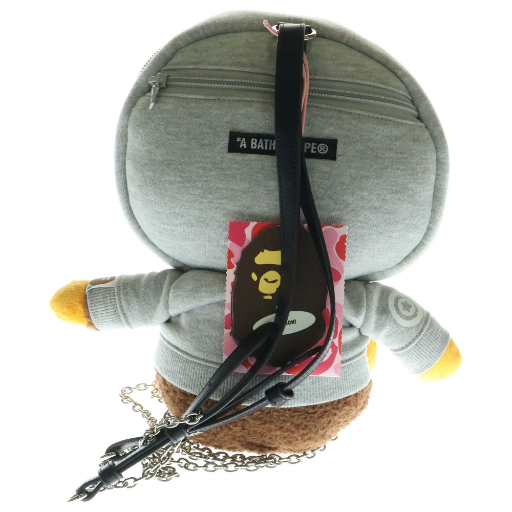 A BATHING APE(アベイシングエイプ) BABY MILO PLUSH DOLL BACKPACK ベイビーマイロ バックパック ブラウン/グレー