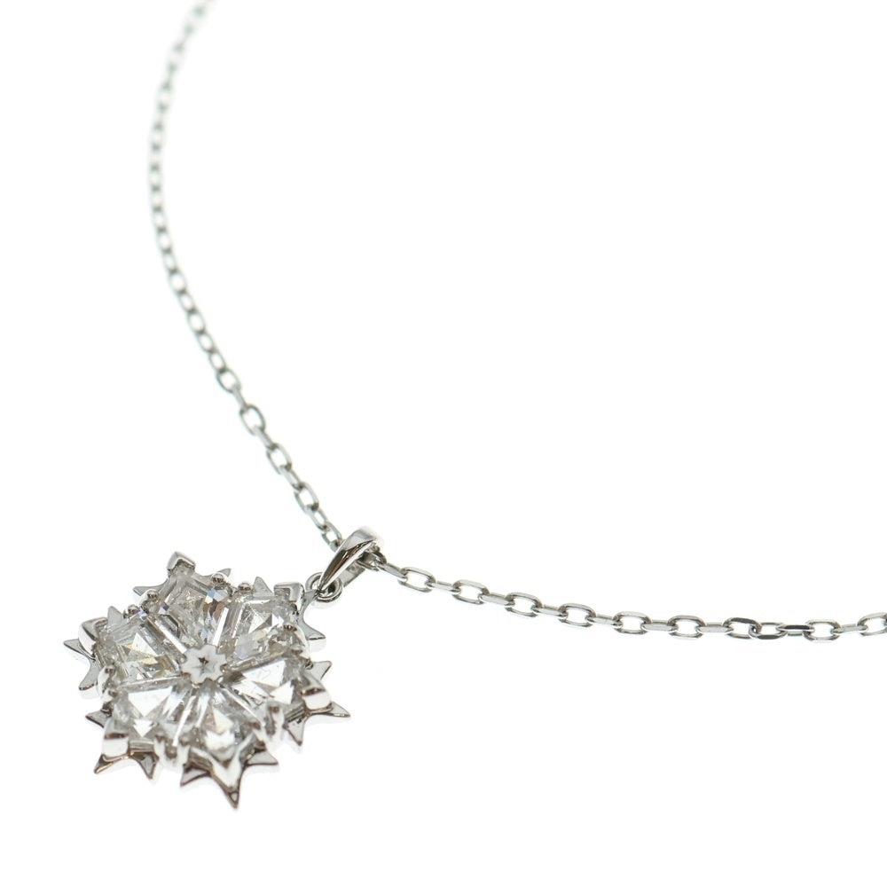 SWAROVSKI(スワロフスキー) スノークリスタル チェーンネックレス シルバー