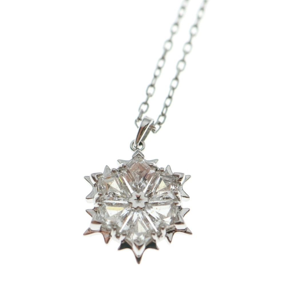 SWAROVSKI(スワロフスキー) スノークリスタル チェーンネックレス シルバー