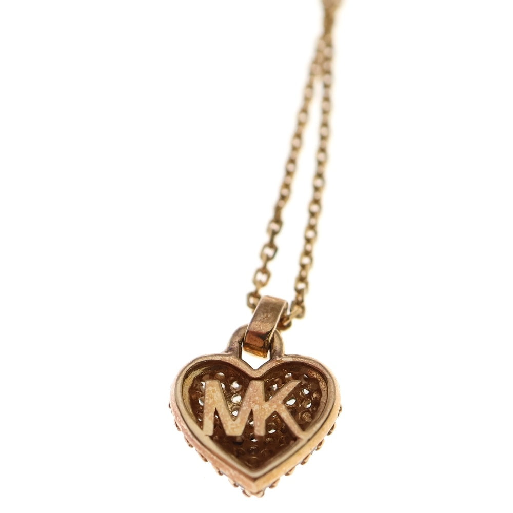 MICHAEL KORS(マイケルコース) ラインストーン ハートペンダント チェーンネックレス レディース ゴールド