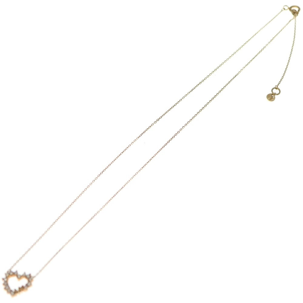 MICHAEL KORS(マイケルコース) ジルコニアハートペンダント チェーンネックレス ゴールド