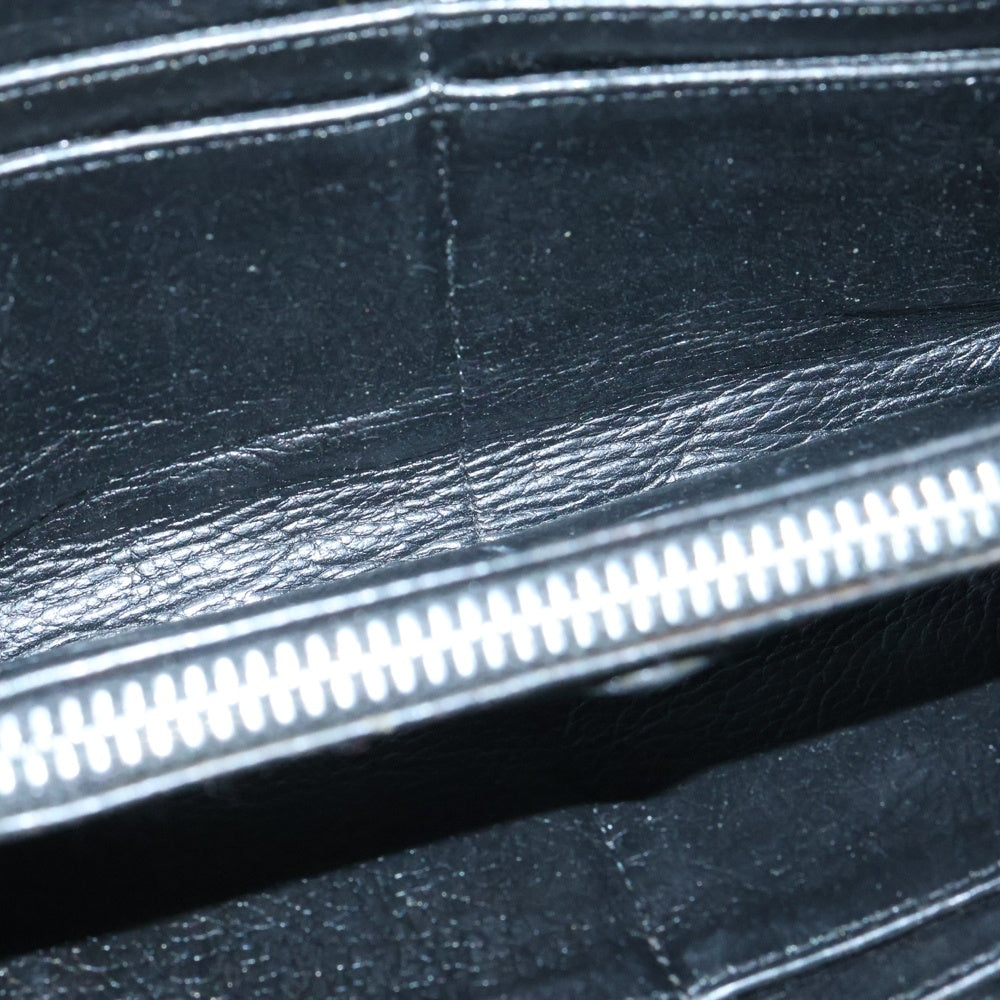 CHROME HEARTS(クロムハーツ) REC F ZIP/QUILTED クロスパッチ キルティングレザーウォレット 財布 ブラック