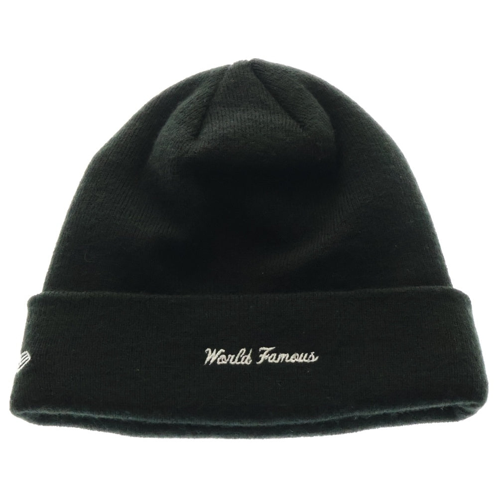SUPREME(シュプリーム) ×NEWERA Box Logo Beanie ニューエラ ボックスロゴ ビーニー ニットキャップ 帽子 ブラック