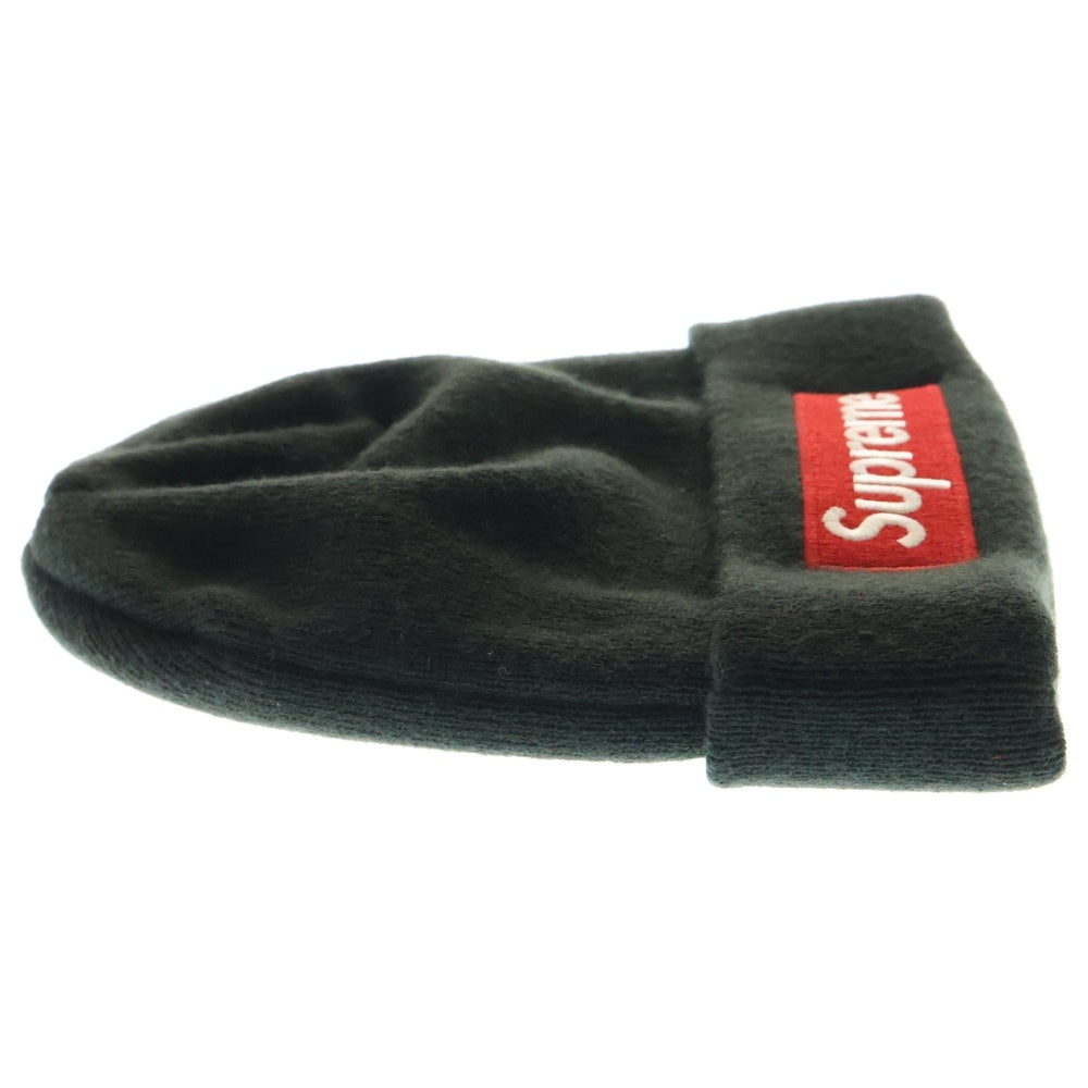 SUPREME(シュプリーム) ×NEWERA Box Logo Beanie ニューエラ ボックスロゴ ビーニー ニットキャップ 帽子 ブラック