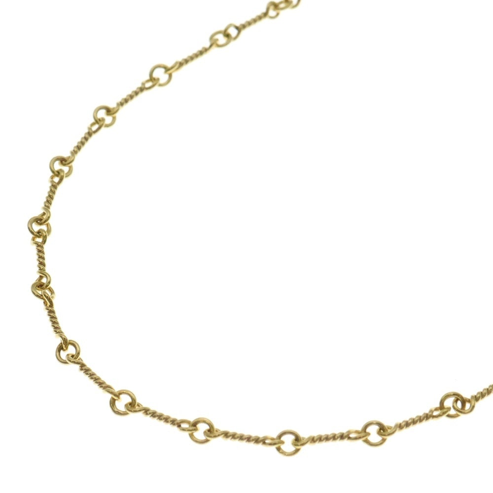 CHROME HEARTS(クロムハーツ) 22K NECKCHAIN T18 ツイストチェーンネックレス 18inch ゴールド BCA014