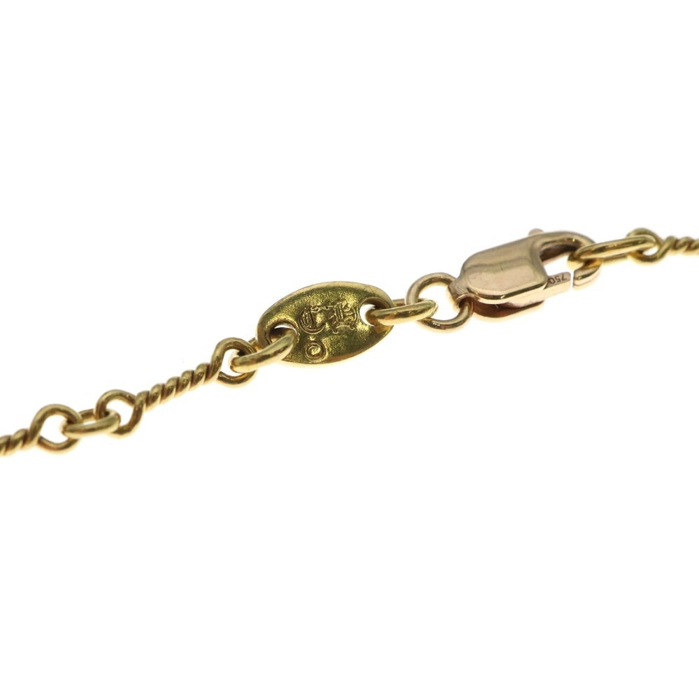 CHROME HEARTS(クロムハーツ) 22K NECKCHAIN T18 ツイストチェーンネックレス 18inch ゴールド BCA014