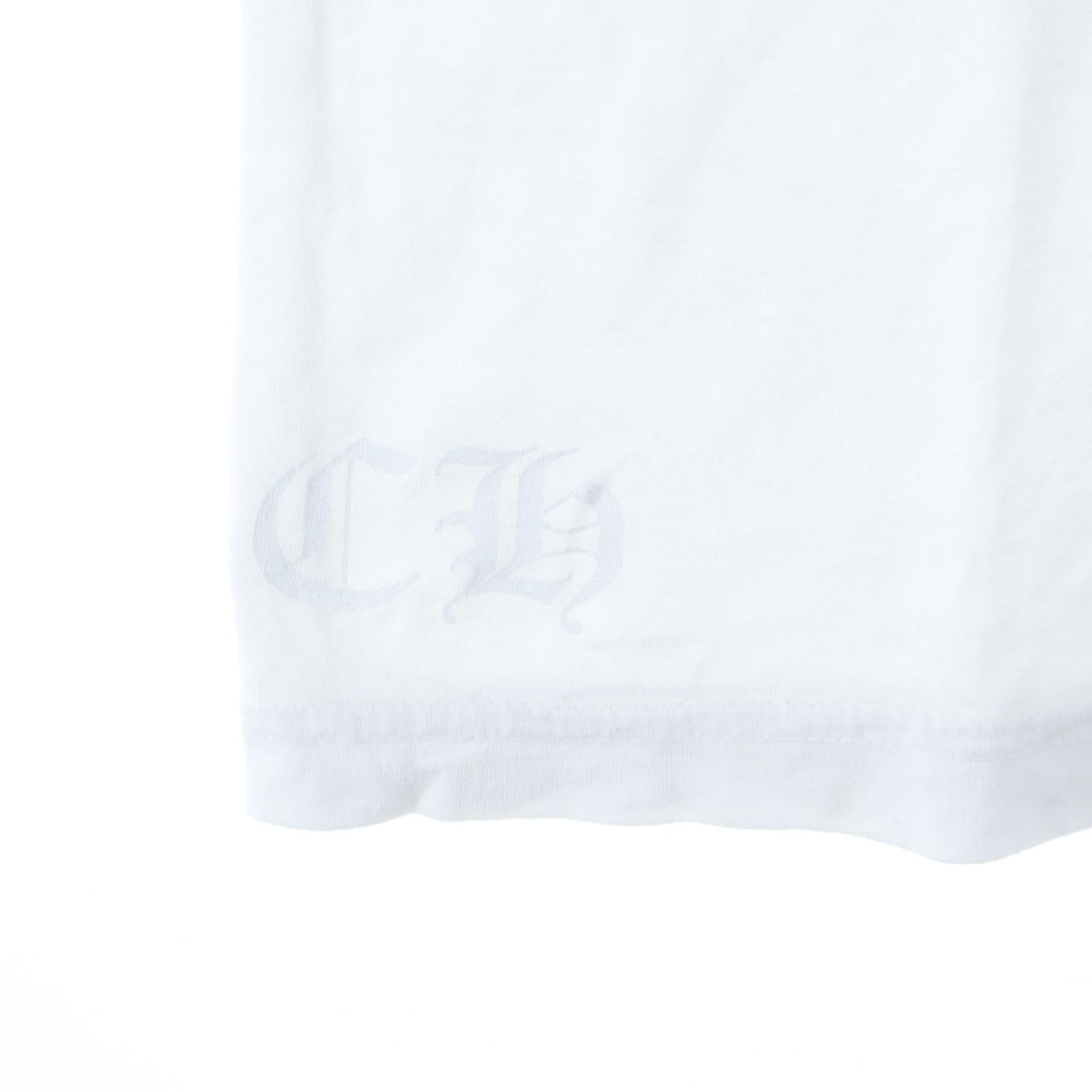 CHROME HEARTS(クロムハーツ) VineDageer Pocket S/S Tee ヴァインダガーロゴプリント 半袖ポケットTシャツ カットソー ホワイト