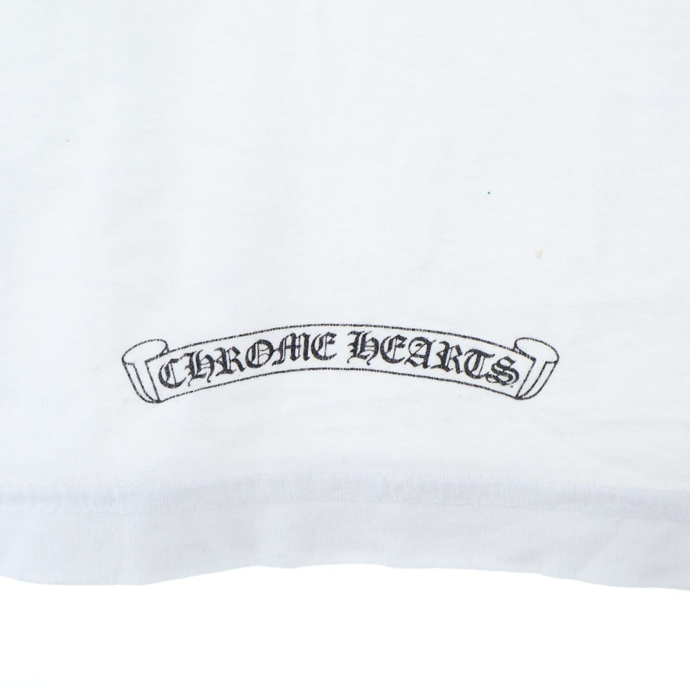 CHROME HEARTS(クロムハーツ) VineDageer Pocket S/S Tee ヴァインダガーロゴプリント 半袖ポケットTシャツ カットソー ホワイト