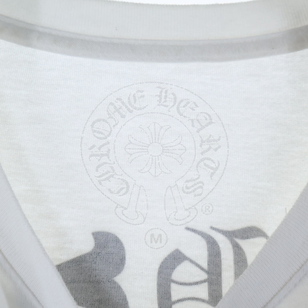 CHROME HEARTS(クロムハーツ) VineDageer Pocket S/S Tee ヴァインダガーロゴプリント 半袖ポケットTシャツ カットソー ホワイト