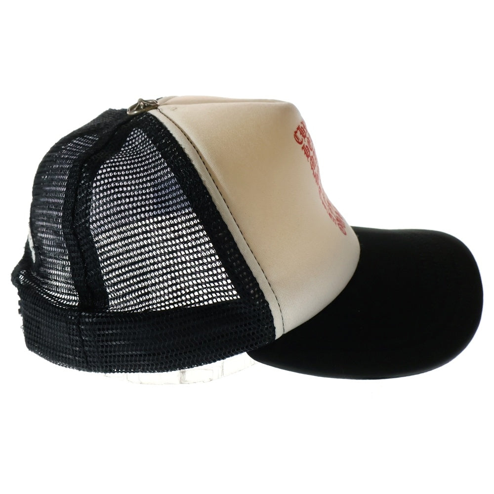 CHROME HEARTS(クロムハーツ) KING TACO CH EYE CHART TRUKER CAP キングタコ ロゴプリント トラッカーキャップ ブラック/ホワイト