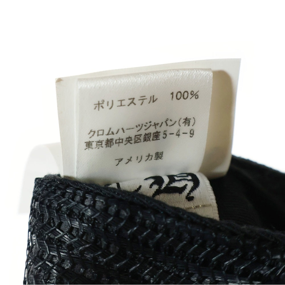 CHROME HEARTS(クロムハーツ) KING TACO CH EYE CHART TRUKER CAP キングタコ ロゴプリント トラッカーキャップ ブラック/ホワイト