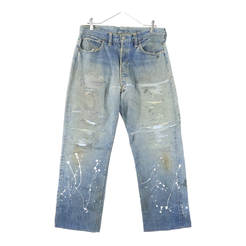 Levi's(リーバイス) VINTAGE 50s 501XX 54モデル 革パッチ オフセットベルトループ 通常R リベット裏15 ボタンフライストレートデニムパンツ インディゴ