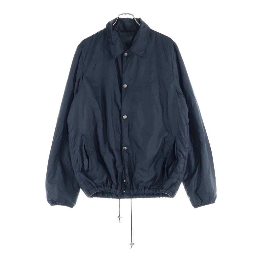 CHROME HEARTS(クロムハーツ) RIGGINS PLS PRNT NYLN CHプラス総柄クロスボタンナイロンコーチジャケット ブラック