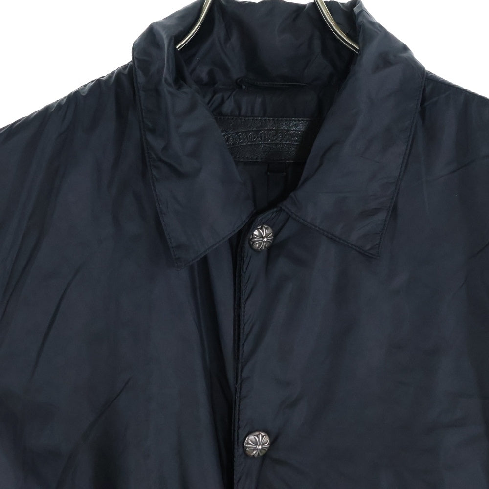 CHROME HEARTS(クロムハーツ) RIGGINS PLS PRNT NYLN CHプラス総柄クロスボタンナイロンコーチジャケット ブラック
