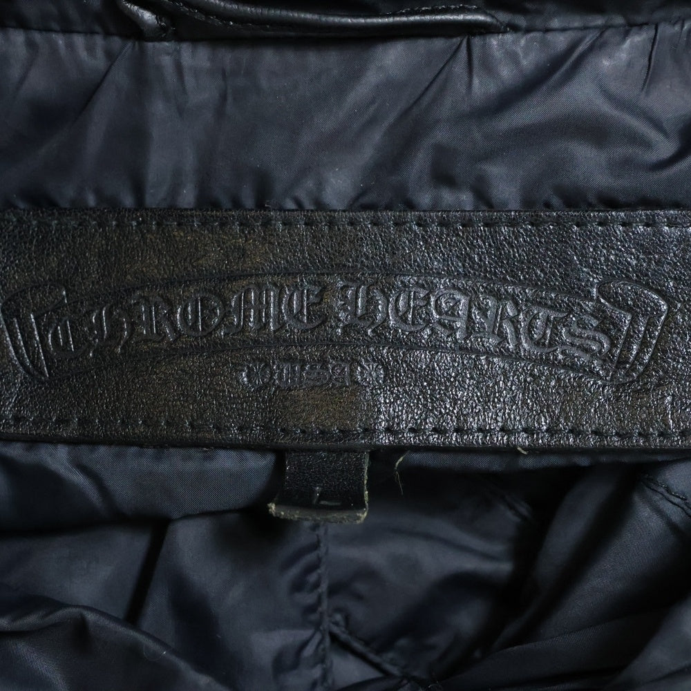CHROME HEARTS(クロムハーツ) RIGGINS PLS PRNT NYLN CHプラス総柄クロスボタンナイロンコーチジャケット ブラック