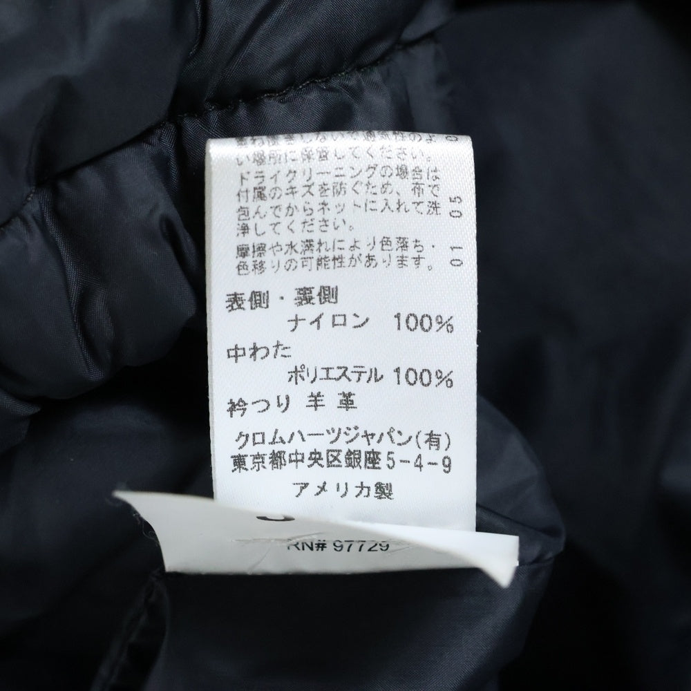CHROME HEARTS(クロムハーツ) RIGGINS PLS PRNT NYLN CHプラス総柄クロスボタンナイロンコーチジャケット ブラック