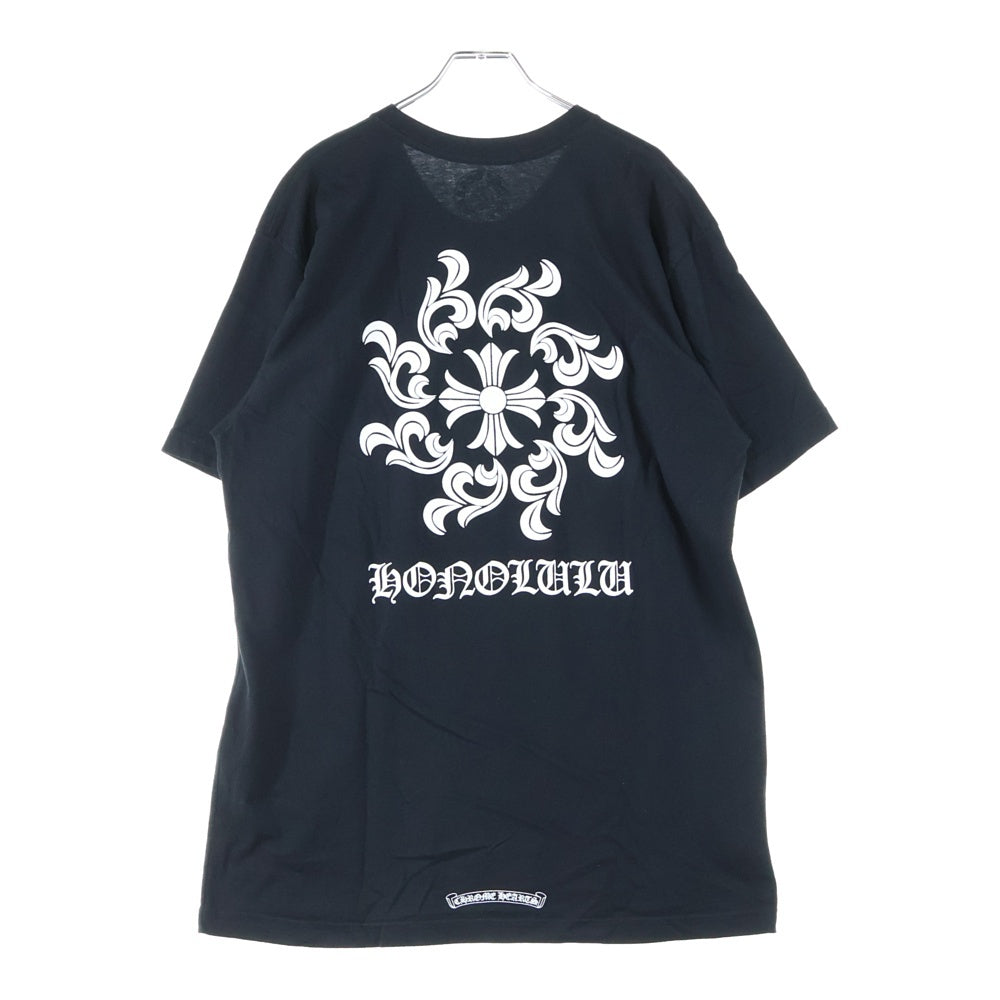 CHROME HEARTS(クロムハーツ) Honolulu CHプラス ホースシュー クルーネック半袖Tシャツカットソー ブラック