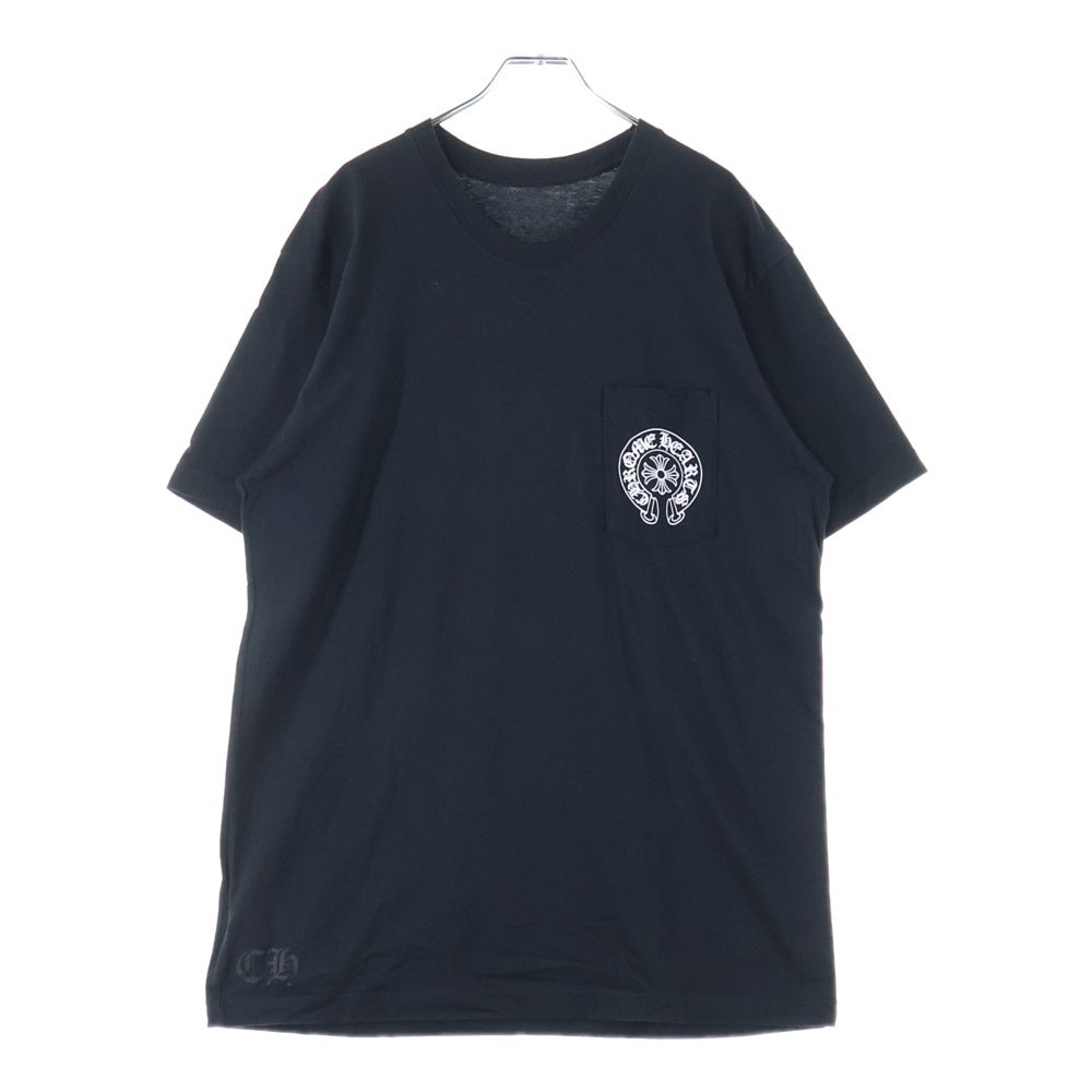 CHROME HEARTS(クロムハーツ) Honolulu CHプラス ホースシュー クルーネック半袖Tシャツカットソー ブラック
